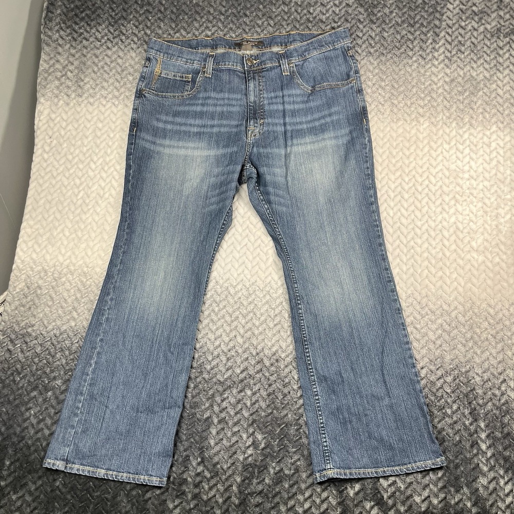 Cody James Jeans Mens 42x30 Blue Relaxed Boot Cut Duke Denim